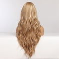 thumbnail image 3 of EASIHAIR-Peluca de cabello sintético para mujer, cabellera artificial largo con degradado Rubio, parte media, alta densidad, resistente al calor, para Cosplay, 3 of 4