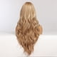 thumbnail image 3 of EASIHAIR-Peluca de cabello sintético para mujer, cabellera artificial largo con degradado Rubio, parte media, alta densidad, resistente al calor, para Cosplay, 3 of 4