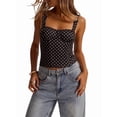 thumbnail image 2 of Women'S Square Neck Sleeveless Tank Tops Basic Tight T Shirts, 2 of 9