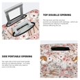 thumbnail image 3 of Kdxio Autumn Floral Deer Pattern Luggage Cover for Travel,Elastic and Durable,Fits 18-32 Inch,Anti-Scratch Suitcase Protector-No luggage included, 3 of 5