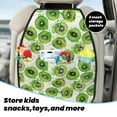 thumbnail image 4 of Goofa Green Kiwi Pattern Car Back Seat Protector for Kids (2 Pack) ,Anti-kick Storage Mat for Car Seats,Shields from Footprints, 4 of 6