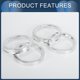 thumbnail image 4 of Anillos Centradores de Buje Unique Bargains, 54.1mm ID a 67.1mm OD, Anillos de Buje de Rueda de Vehículo de Aleación de Aluminio, 4 Pcs, 4 of 6