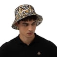 thumbnail image 4 of Fotbe Cute Dog Sombrero Tipo Pescador con Estampado – Sombrero de Sol de Algodón de Moda para Playa, Golf, Pesca, 4 of 6