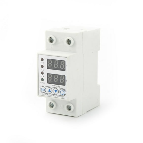 TFixol 2P Multifunctional Self-resetting Switch Dual Display Protector Circuit Earth Leakage Over Under Voltage Protect Device