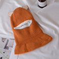 thumbnail image 4 of 2-5Y Winter Kids Hat Fleece Lining Fluffy Ball Ear Protection Multipurpose Knitting Beanies Hat Scarf for Outdoor, 4 of 10