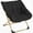 Black, variant on IdealHouse Rabbit Fur Saucer Chair, Foldable Lounge Chair with Metal Frame, Comfy Accent for Kids, Teens & Adults, No Assembly, Indoor Sofa Seat, Green