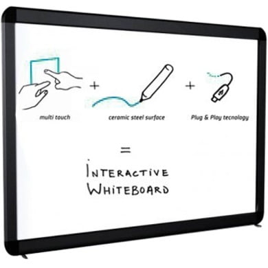 MasterVision Interactive Multi-touch Magnetic Porcelain Dry Erase Board