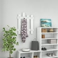 thumbnail image 2 of Ada Home Decor Furniture Haines White Wall Coat Rack, 2 of 7