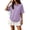 12#Light Purple, variant on Polo Shirts for Women Collared Golf Button Short Sleeve Side Split Tops Summer Lightweight Work Polo Shirt Womens Blouses