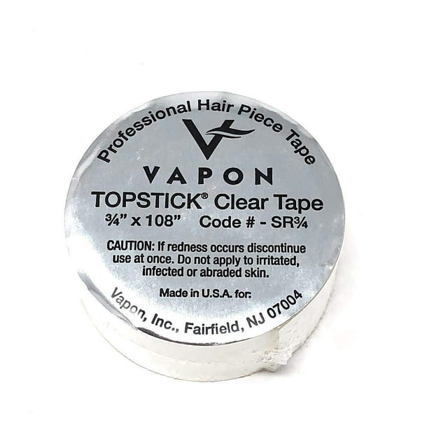 Rollo de cinta adhesiva transparente de doble cara Vapon Topstick de grado médico, 3/4" x 108"