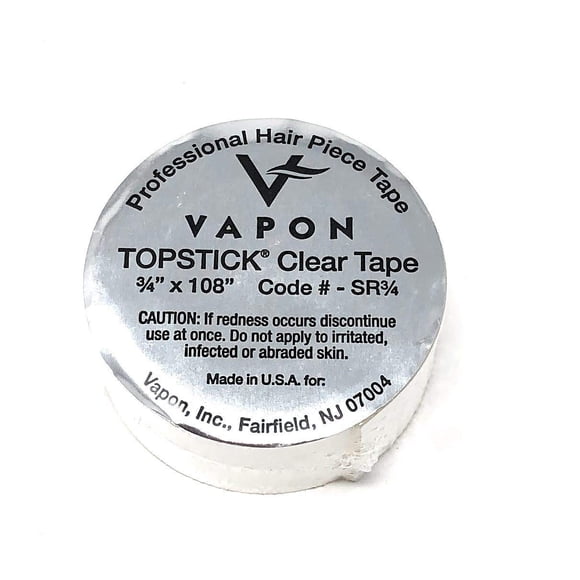 Rollo de cinta adhesiva transparente de doble cara Vapon Topstick de grado médico, 3/4" x 108"