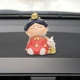 thumbnail image 3 of Estatuilla de coche, de figuras de decoración de coches antiguos,Adorno de consola central de resina de estilo chino,Regalos lindos de la estatua de las de Tang de la Zulema Estatuilla de coche, 3 of 8