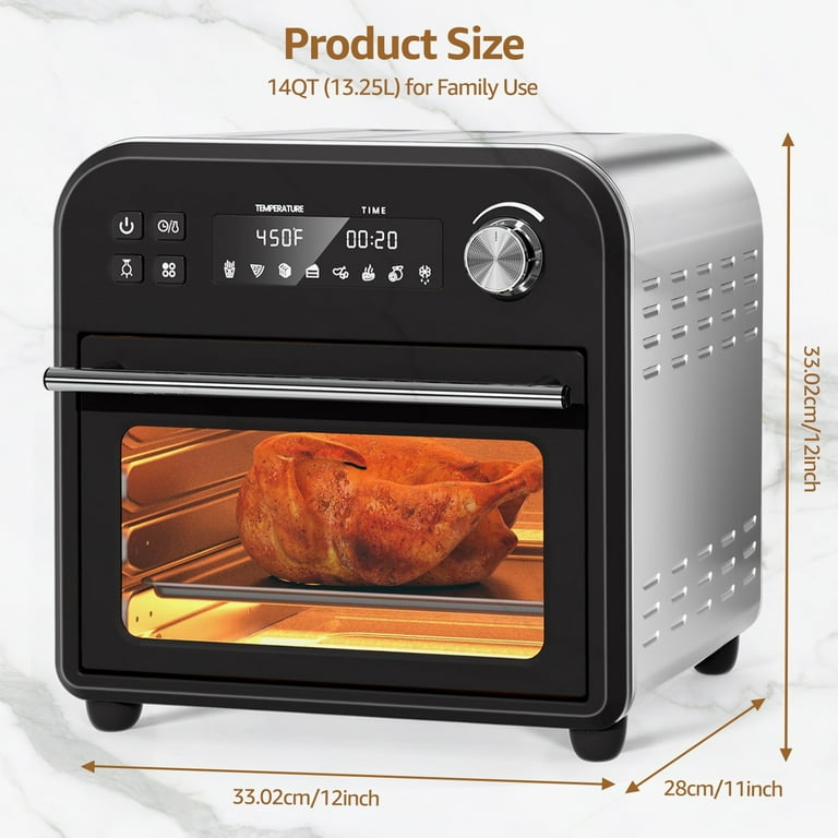 Multifunctional Digital Air Fryer Oven, 14QT 8-in-1 Countertop