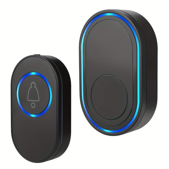 HLONK Wireless Doorbell 39 Music LED Flash Security Alarm Intelligent US Plug Door Bell Chime Kit