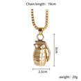 thumbnail image 3 of pitrice Small Weapons Shape Pendants 70cm Long Chain Necklace Allergy Free Jewelry for Hip Hop Fans, 3 of 9