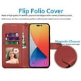 thumbnail image 5 of for iPhone 14 Pro Case, Apple iPhone 14 Pro Wallet Case, iPhone 14 Pro Leather Case, EBIZCITY PU Leather Folio Flip Cover Magnetic Closure TPU Shockproof Protective Case Kickstand Strap -Wine Red, 5 of 11