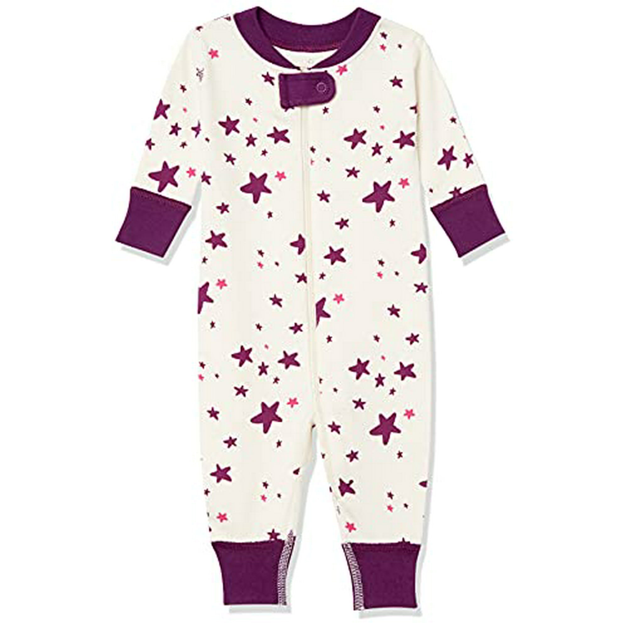 Moon Back by Hanna Andersson Kid s One Piece Footless Pajamas Sleepwear Darker Pink 12 18 months