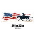 thumbnail image 6 of Pickup Car Window Stickers Decal Rear Window Decals for Trucks One Way Visual Waterproof Truck Back Window Tint Decal Graphic Perforated Vinyl Truck Stickers 66X 22inch American Cowboy Silhouette, 6 of 6