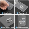 thumbnail image 4 of 14 Pack Shower Caddy Adhesive Replacement,Strong Adhesive Hooks,Waterproof Shower Adhesive Strips,No Drilling,for Bathroom Storage Shelves and Kitchen Racks, 4 of 7