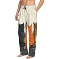 thumbnail image 6 of Susaid Four Cats Watching Rain Print Mens Pajama Pants Set Sleep & Lounge Pants, PJ Bottoms with Pockets and Button Fly-Small, 6 of 6