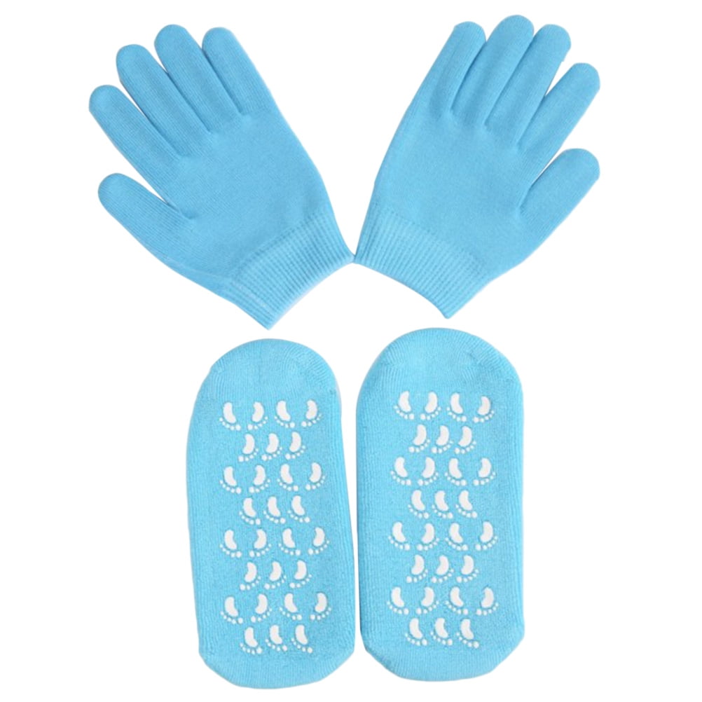 Gel Moisturizing Spa Gloves and Socks Cotton with Thermoplastic Gel
