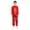Red, variant on Kids Boys Girls Jazz Hip Hop Dance Outfit Shiny Metallic Long Sleeve Performance T-Shirt and Pants Set Silver 140