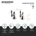 thumbnail image 5 of Kingston Brass CCK44158AL 1/2-Inch FIP x 1/2-Inch O.D. Comp Quarter-Turn Straight Shut-Off Valve in Brushed Nickel, 5 of 6