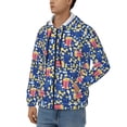 thumbnail image 3 of Goofa Cute Popcorn Pattern Mens Full-zip Hoodie, Zip-up Pullover Hooded Sweatshirt, Kangaroo Pocket Hoodie Ideal for Daily Wear, Travel, and Home-X-Large, 3 of 5