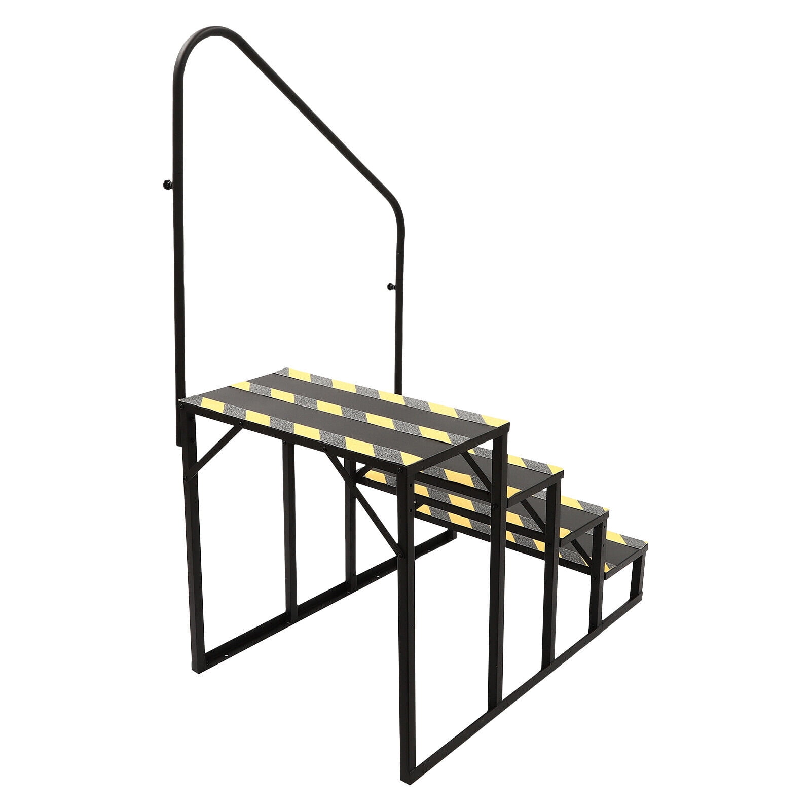 Miumaeov 4-Steps Ladder W/ Handrail Portable Swimming Pool Ladder Above Ground Stair Step Stool for Travel Trailer