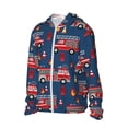 thumbnail image 2 of Pofeuu Fire Truck 1 Print Sun Protection Outdoor Lightweight Full Zip UV Cooling Hoodie Long Sleeve Summer Clothing for Outdoor Hiking-X-Large, 2 of 5