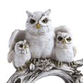 thumbnail image 6 of kowaku Owl Figurines Owl Statue Tabletop Ornament Statue Owl Sculpture for Living Room Office Cabinet Decor NightStand White, 6 of 7