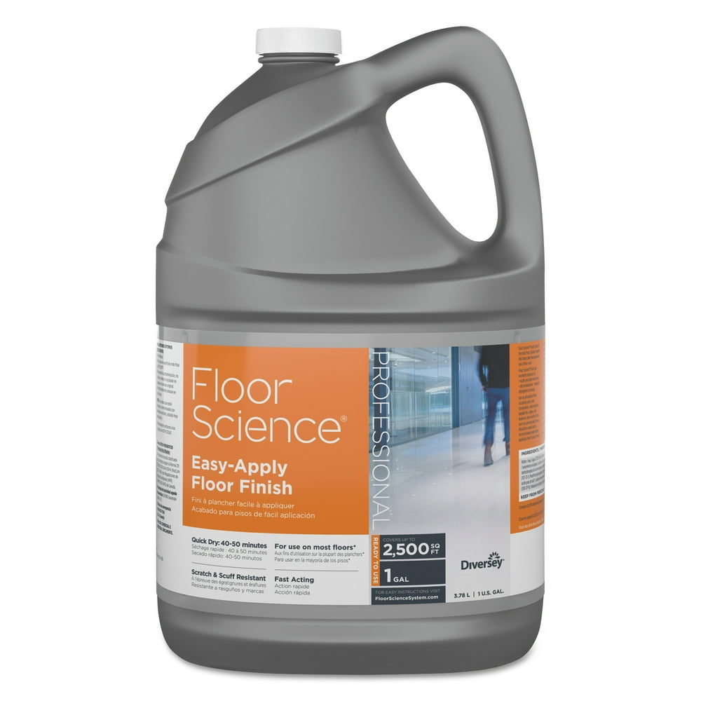 Floor Science Easy Apply Floor Finish, Ammonia Scent, 1 gal Container