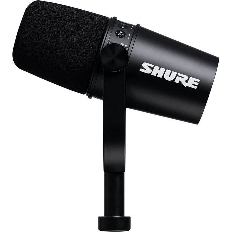 Shure MV7 Professional Podcast Microphone with Pop Filter, USB/XLR