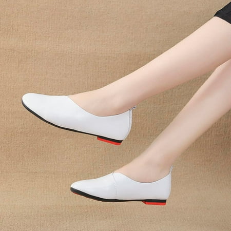 

Fashion Women Summer Autumn Skid-proof Round Toe Flat Casual Single Shoes