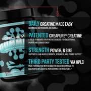 Gorilla Mind Creatine Gummies, 5g Creapure® Creatine Monohydrate, No Added Sugar, Blue Raspberry Flavor, 120 Count