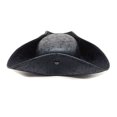 thumbnail image 1 of Guardurnaity Accesorios para fiesta pirata de Halloween, sombrero de capitán negro, sombrero triangular negro, sombrero de imitación de triángulo Sombreros, 1 of 6