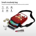 thumbnail image 7 of HELLHERO Reindeer Snowflake Women Cross Body Purse Adjustable Shoulder Strap Polyester Shoulder Bags with Zipper Small Crossbody Purse for Outdoor Travel Daily Use, 7 of 7