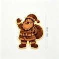 thumbnail image 3 of Velmasee 7 Pcs Wooden Santa Claus LED Wall Decor - Hollow Out Backlit Rustic Farmhouse Light Up Wall Stickers, Battery Operated Glowing Xmas Wall Art for Indoor Holiday Home Decor, 3 of 6