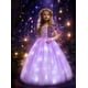 thumbnail image 1 of Vestido de princesa UPORPOR con luces LED, color morado, para niñas, 1 of 5