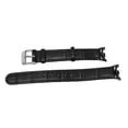 thumbnail image 3 of Correa de cuero PU para Mi Band 8, transpirable, Flexible, cómoda y a la moda, regalo para hombres y mujeres, patrón de bambú negro, 3 of 5