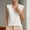 White, variant on Zynviq Sleeveless Womens Tank Tops Knitted Relaxed Polyester Scoop Neck Sweater Vest Women Beach Tops XL