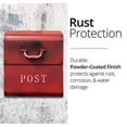 thumbnail image 3 of NACH CJ Large Rustic Red Mailbox, Wall Mount Mailboxes for Outside, 12.6 x 7.5 x 14.5 inches, 3 of 5
