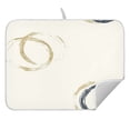 thumbnail image 3 of Overlapping Circles Dish Drying Mat for Kitchen, Quick Drying Absorbent Soft Durable 18 x 24", 3 of 10