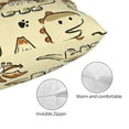 thumbnail image 3 of Naloa Cartoon Dinosaurs Pillow Covers, Throw Pillow Case Cushion Covers,Cushion for Bedroom,Couch,Home-20"x30", 3 of 6