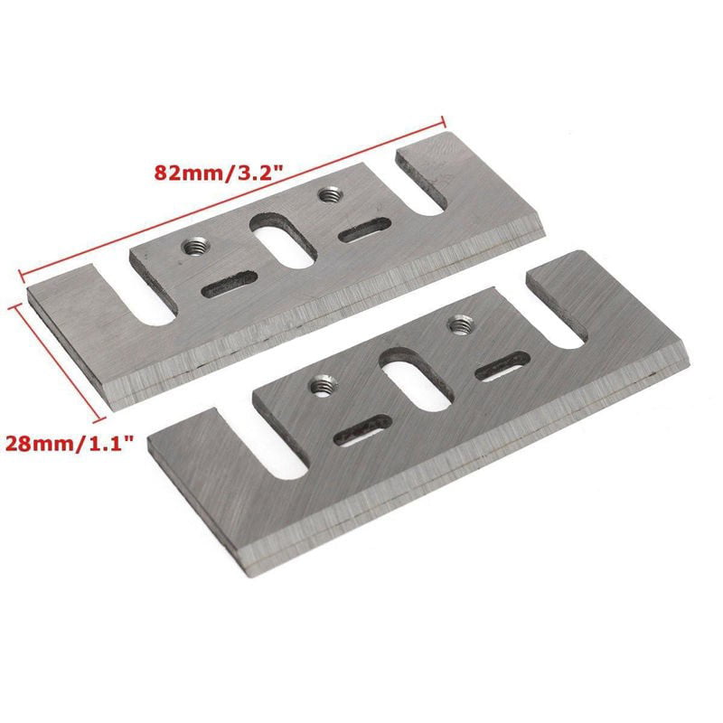 2 Pcs Replacement Parts Electric Planer Blades 82mm for Makita 1900B 