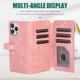 thumbnail image 4 of Compatible with iPhone 13 pro max Crossbody case Wallet Purse for Women Girls Handbag with Card Holder Zippper Flip PU Leather Shoulder Strap Cover 6.7'' (Pink,13 Pro Max), 4 of 18