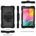 thumbnail image 6 of Dteck Case for Samsung Galaxy Tab A 8.0" SM-T290 T295 (2019 Released) 8-inch,Shockproof Rubber 3-Layers Protection Case Hybrid Kickstand Cover with Hand & Shoulder Strap,Black, 6 of 9