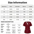 thumbnail image 3 of Fshiont Women's Short Sleeve Scrub Tops Scrubs Tops for Women Housekeeping Uniform Shirts Nurse T Shirt Top Dark Green L, 3 of 5