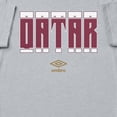 thumbnail image 2 of Umbro Men's Qatar Stacked Soccer T Shirt (Grey Heather, S-XXXL), 2 of 4