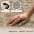 thumbnail image 6 of ODIKA 8'x10' Washable Area Rug Beige Framing Neutral Vintage Geometric Motifs Entryway Entry for Living Room, Under Sectional, Family , Durable, Non-Slip, 6 of 7